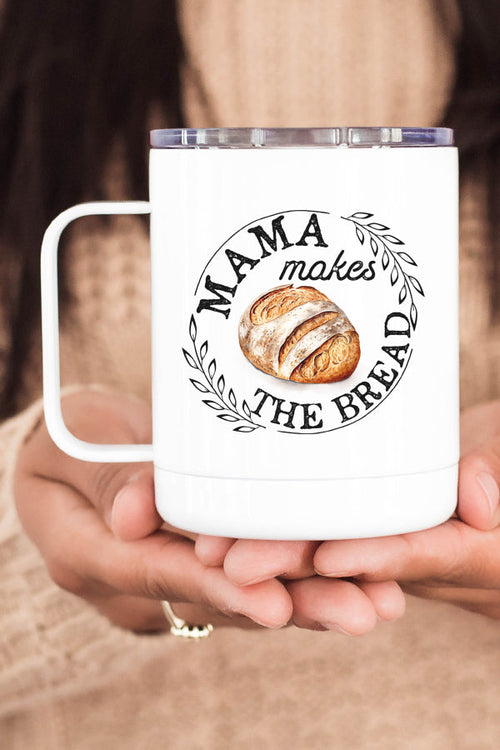 Mama Bakes The Bread Circle Stainless Steel Coffee Travel Cup