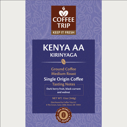 KENYA AA Kirinyaga, Ground coffee, Dark roast
